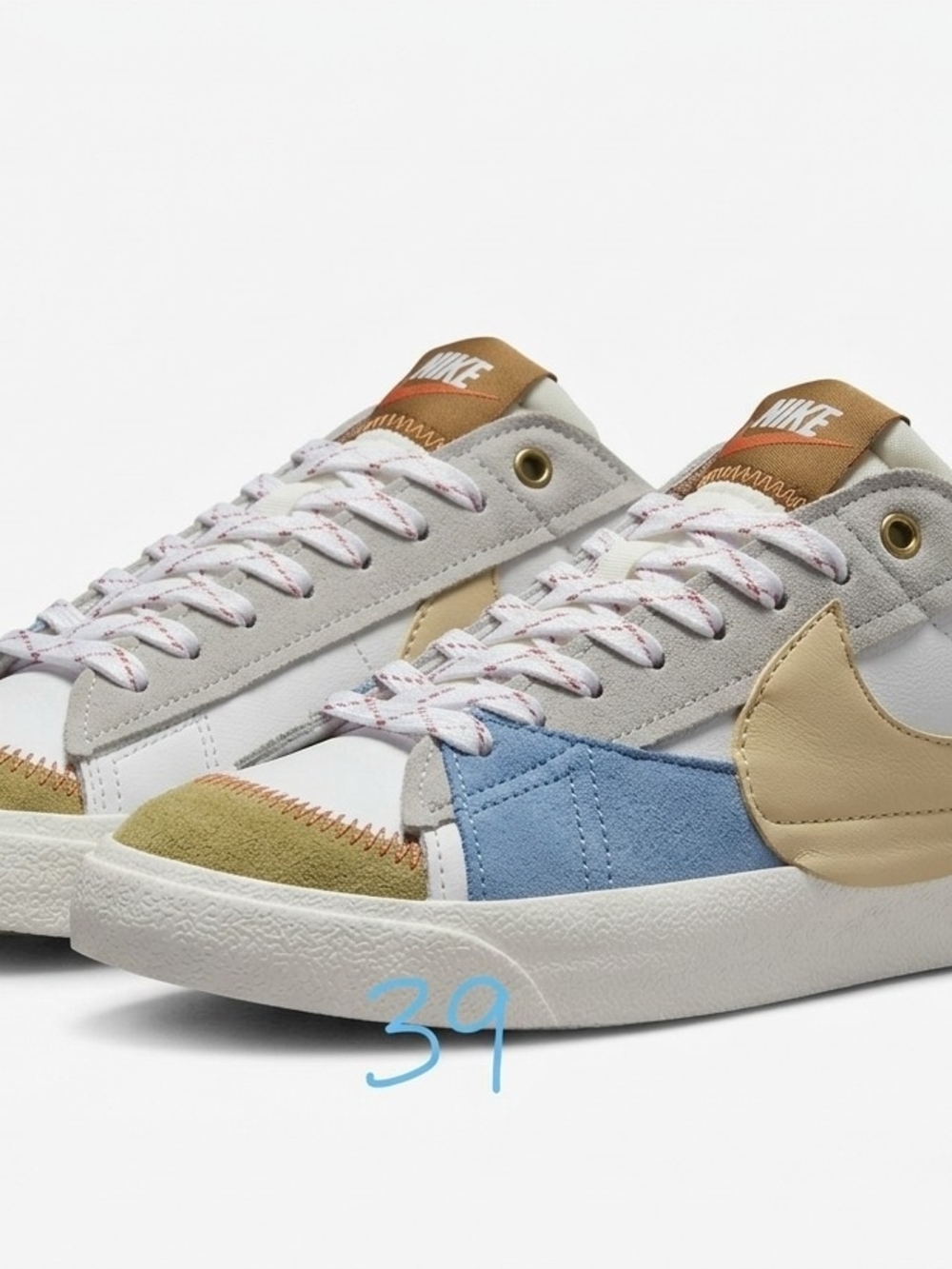 Nike Women's Multi-Color Suede & Leather Low-Top Sneakers